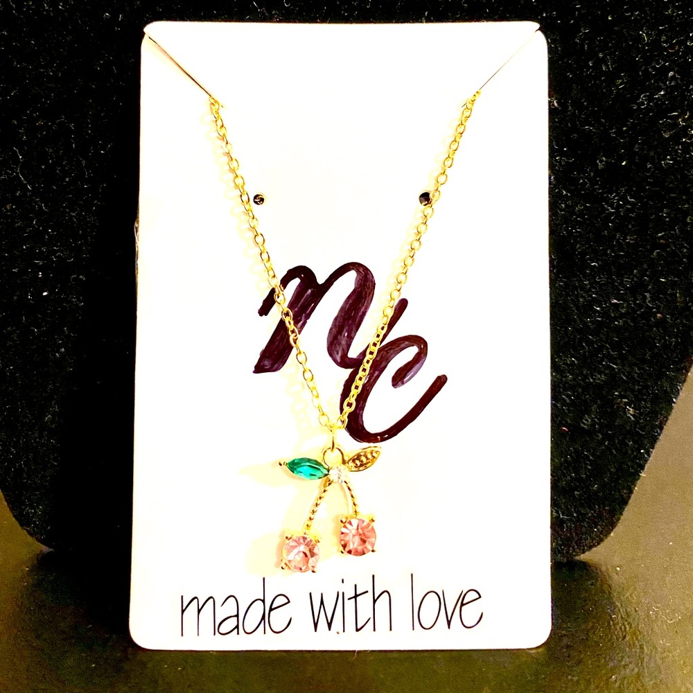 Cherry Leaves Necklace